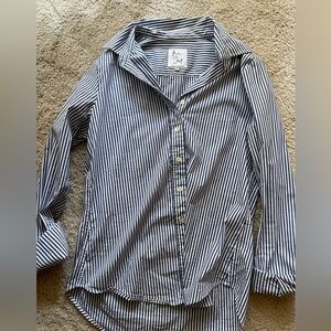 Blue and White Striped Button-Up Shirt The Shirt